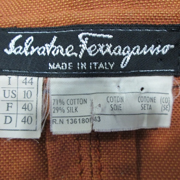 Salvatore Ferragamo Silk Blend Logo Button Jacket - Picture 5 of 6